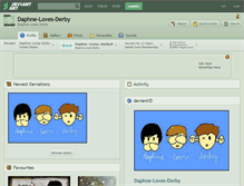 Tablet Screenshot of daphne-loves-derby.deviantart.com