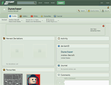 Tablet Screenshot of dunechaser.deviantart.com