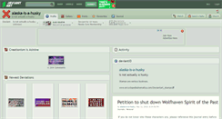 Desktop Screenshot of alaska-is-a-husky.deviantart.com