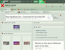 Tablet Screenshot of alaska-is-a-husky.deviantart.com