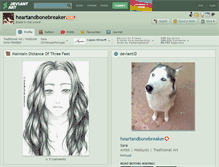 Tablet Screenshot of heartandbonebreaker.deviantart.com