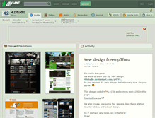 Tablet Screenshot of 42studio.deviantart.com