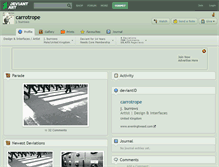 Tablet Screenshot of carrotrope.deviantart.com