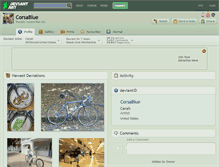 Tablet Screenshot of corsablue.deviantart.com