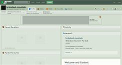 Desktop Screenshot of brokeback-mountain.deviantart.com