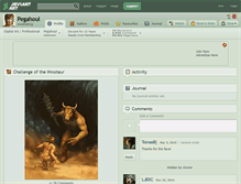 Tablet Screenshot of pegahoul.deviantart.com