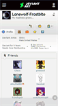 Mobile Screenshot of lonewolf-frostbite.deviantart.com