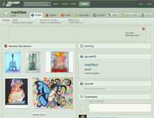 Tablet Screenshot of mackface.deviantart.com