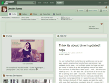Tablet Screenshot of jessie-jones.deviantart.com