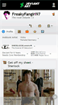 Mobile Screenshot of freakyfangirl97.deviantart.com