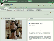 Tablet Screenshot of freakyfangirl97.deviantart.com