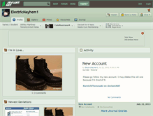 Tablet Screenshot of electricmayhem1.deviantart.com