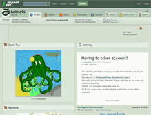 Tablet Screenshot of haileie96.deviantart.com