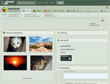 Tablet Screenshot of memoirist.deviantart.com