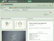 Tablet Screenshot of galaxydestroyer.deviantart.com