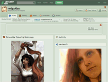 Tablet Screenshot of nefgoddess.deviantart.com