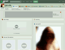 Tablet Screenshot of marc-elle.deviantart.com