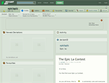 Tablet Screenshot of epiclaplz.deviantart.com