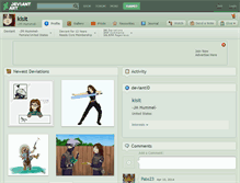 Tablet Screenshot of kisit.deviantart.com