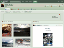 Tablet Screenshot of nufinalsaber.deviantart.com
