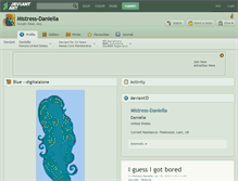 Tablet Screenshot of mistress-daniella.deviantart.com