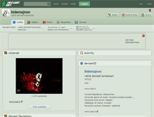 Tablet Screenshot of bidemajnon.deviantart.com