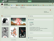 Tablet Screenshot of jc-diaz.deviantart.com