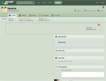 Tablet Screenshot of kazema.deviantart.com