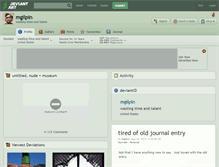 Tablet Screenshot of mgilpin.deviantart.com