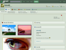Tablet Screenshot of elenadj.deviantart.com