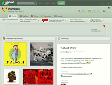 Tablet Screenshot of mumolabs.deviantart.com