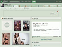 Tablet Screenshot of dlnewton.deviantart.com