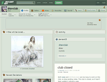 Tablet Screenshot of drawclub.deviantart.com