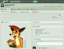 Tablet Screenshot of crash-fan3210.deviantart.com