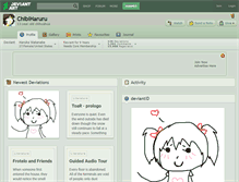 Tablet Screenshot of chibiharuru.deviantart.com