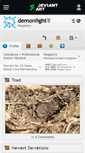 Mobile Screenshot of demonlight.deviantart.com