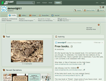 Tablet Screenshot of demonlight.deviantart.com