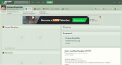Desktop Screenshot of eminemfansclub.deviantart.com