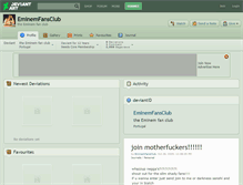 Tablet Screenshot of eminemfansclub.deviantart.com