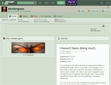 Tablet Screenshot of mintmongoose.deviantart.com