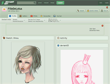 Tablet Screenshot of filledelotus.deviantart.com