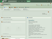 Tablet Screenshot of nanayazero.deviantart.com