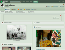 Tablet Screenshot of daniellebanner.deviantart.com