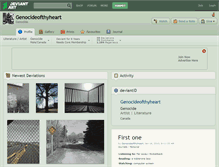Tablet Screenshot of genocideofthyheart.deviantart.com