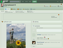 Tablet Screenshot of cherryblossom15.deviantart.com
