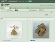 Tablet Screenshot of cahoonas.deviantart.com