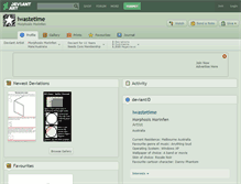 Tablet Screenshot of iwastetime.deviantart.com
