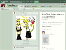 Tablet Screenshot of neko-time.deviantart.com