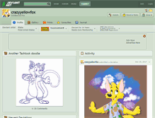 Tablet Screenshot of crazyyellowfox.deviantart.com