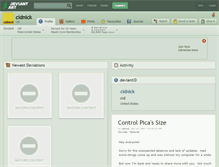 Tablet Screenshot of cidnick.deviantart.com